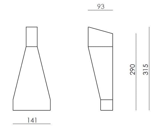 Каррара мрамор светодиодные наружные настенные светильники Rakumba Standley ARCH-00132754 - Вид №6