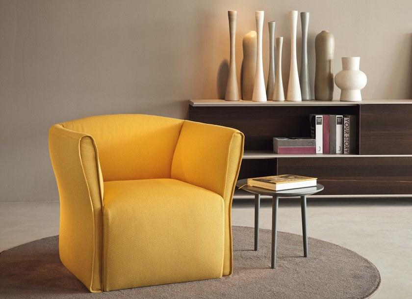 JESSE Кресло из ткани со съемным чехлом с подлокотниками sun-id-1423778 - Вид №1