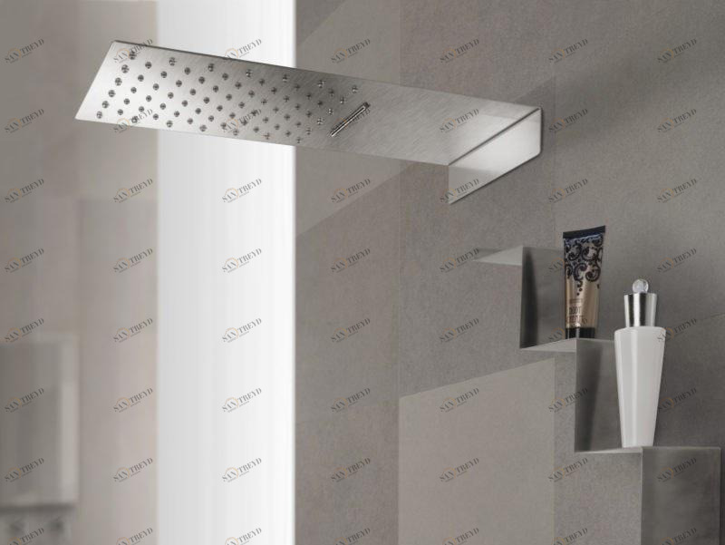 tender rain Настенная душевая лейка из нержавеющей стали с 2 струями и хромотерапией Estante 2t 450 0