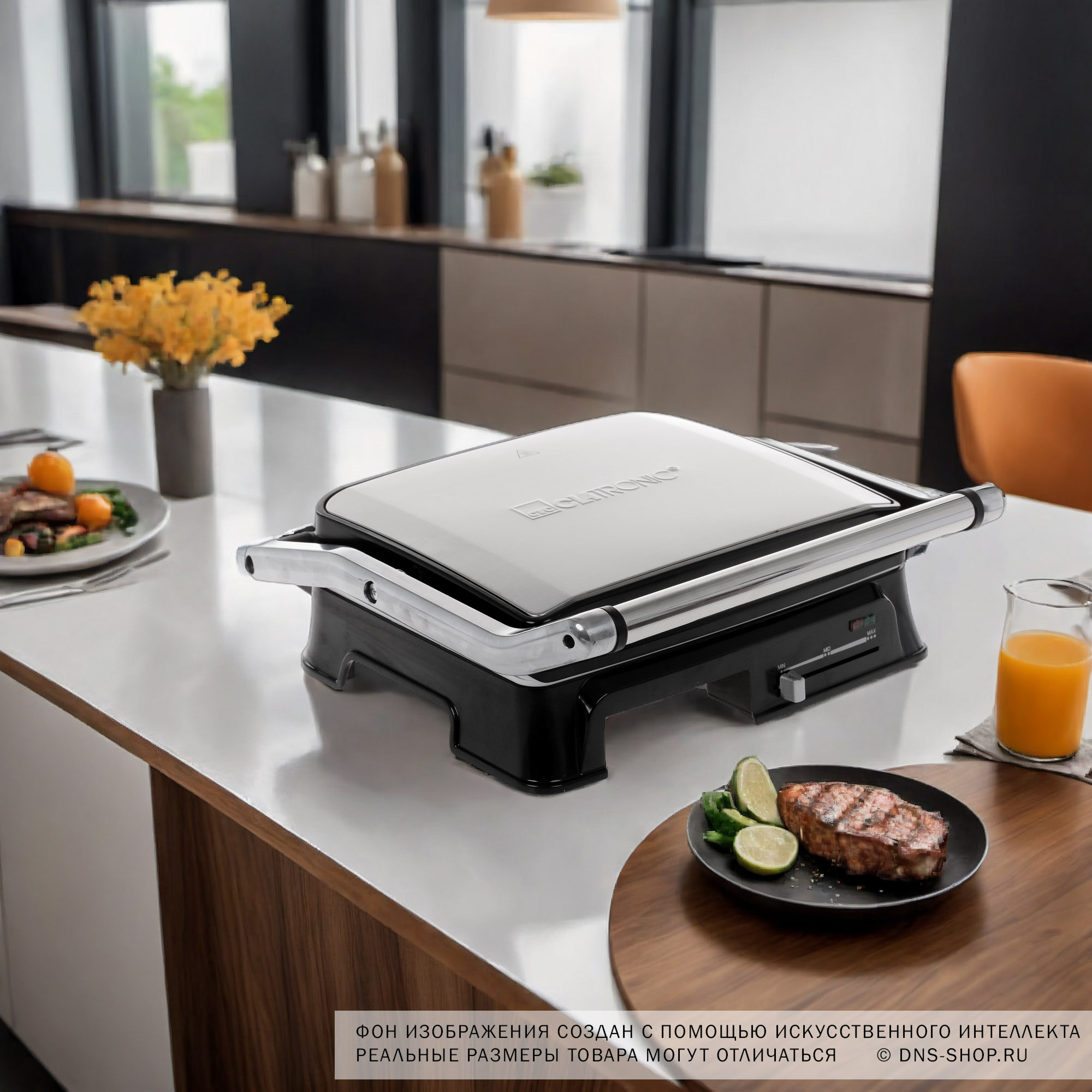 1079060 Гриль Clatronic KG 3571 серебристый STDN-0118652 - Вид №10