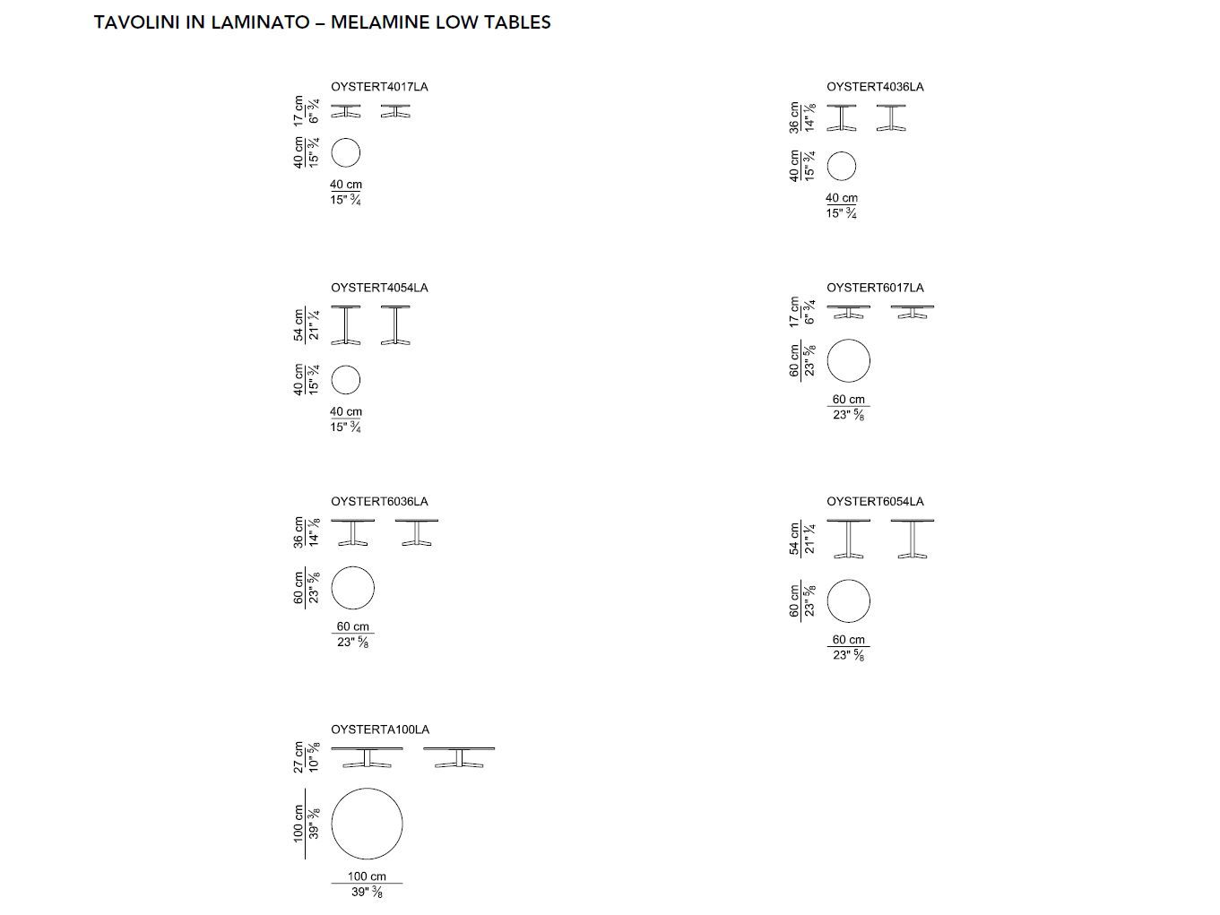 Круглый журнальный столик с кожаной обивкой i 4 Mariani Oyster ARCH-00055946 - Вид №3