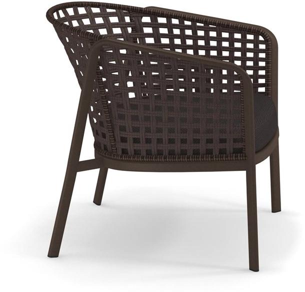 emu Кресло для отдыха из алюминия и квадратной плетеной веревки Carousel 1217 - Вид №2