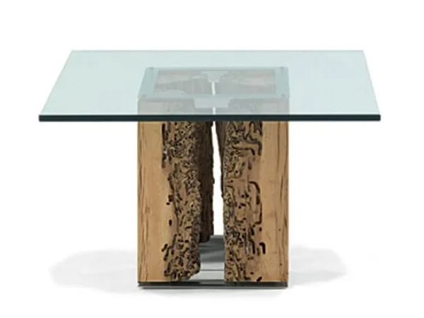 Стеклянный квадратный стол Riva 1920 Briccole ARCH-00149212