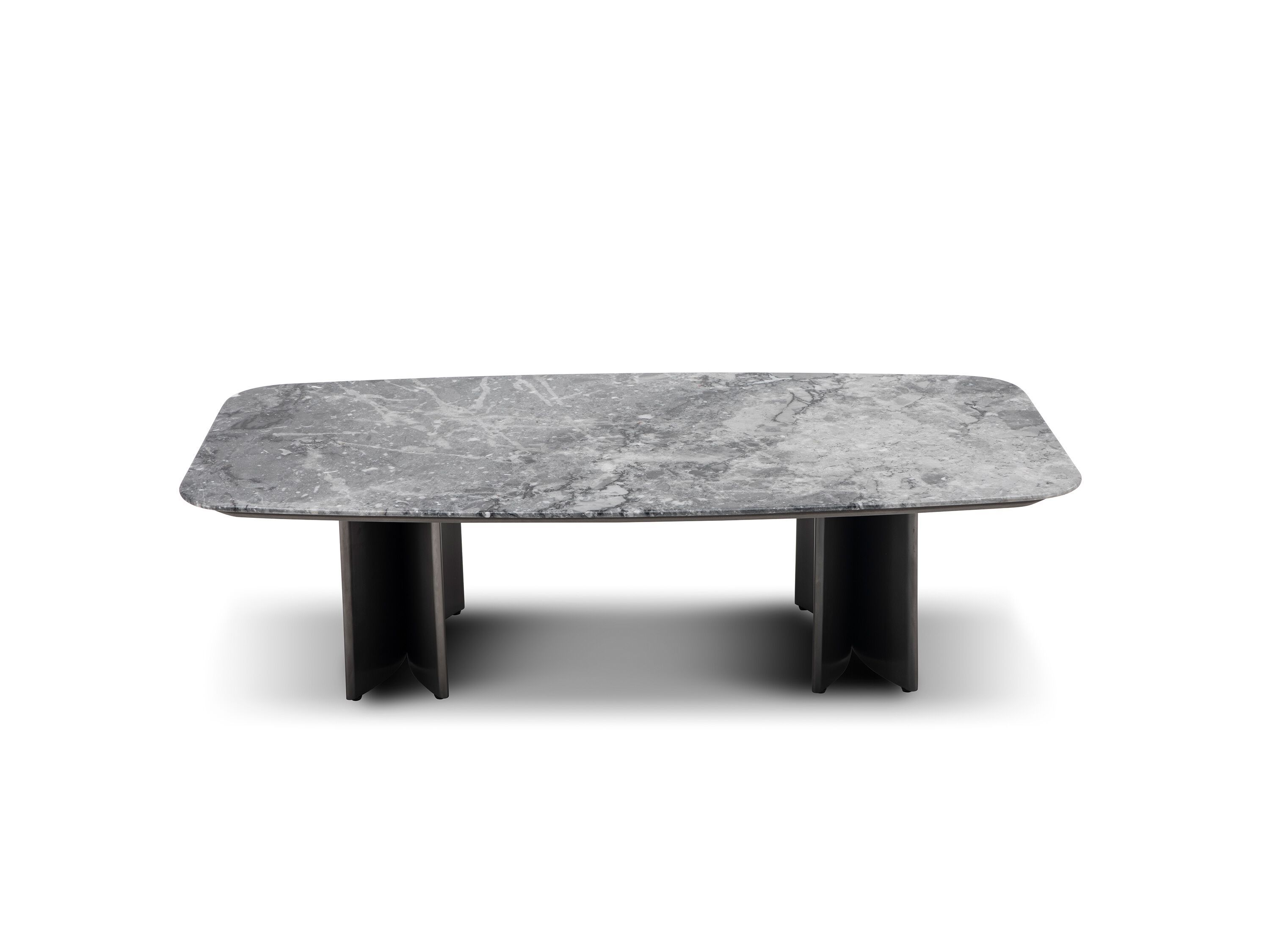 Прямоугольный журнальный столик из мрамора и нержавеющей стали CAMPO DE' FIORI ASCT665 ARCH-00043947