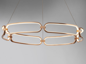 109035 Подвесной светильник Ø80 розовое золото DIM Schuller Colette