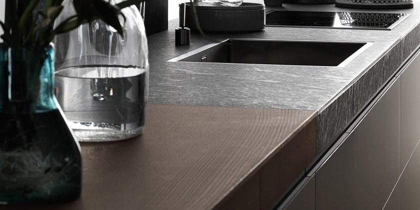 VALCUCINE Кухня из непрозрачного стекла и ящик из камня кардозо Genius loci sun-id-1479373 - Вид №4