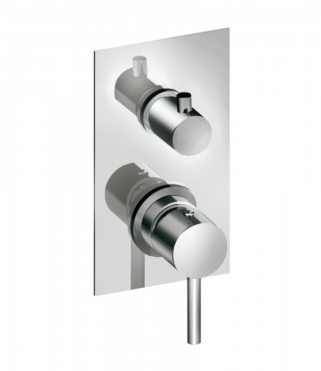 52519 / 3PR Встроенный смеситель с механическим переключателем на 3 направления. Bongio T Square 52519/3PR