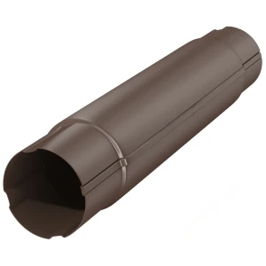 Труба соединительная D90 1000 мм цвет коричневый