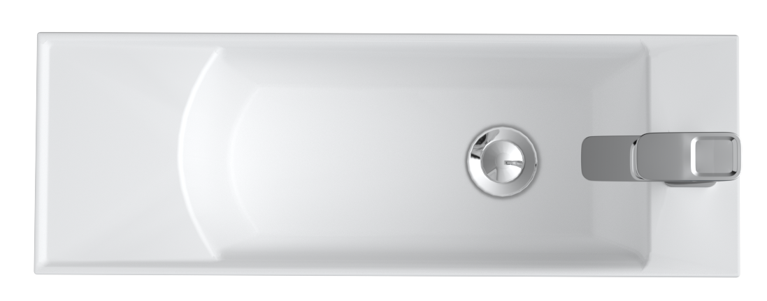 У94716 Тумба с раковиной Stretto 50П 1д. Белый глянец 1 Marka Stretto  - Вид №1