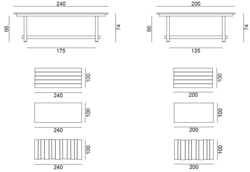 Gervasoni Садовый стол со столешницей из бетона под дерево Gervasoni outdoor sun-id-1356627 - Вид №2