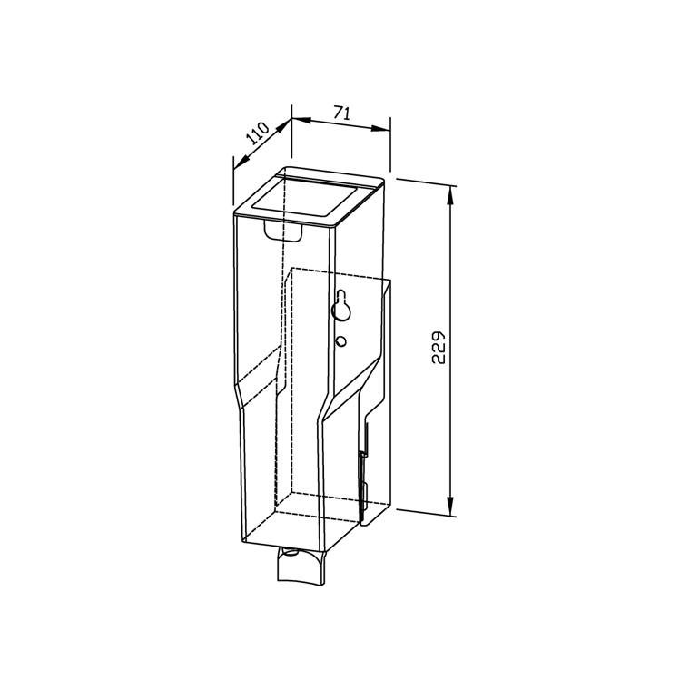 727178 Дозатор дезинфицирующего средства для монтажа в шкаф WP173-7 WAGNER_EWAR A-LINE Wagner Ewar  - Вид №1