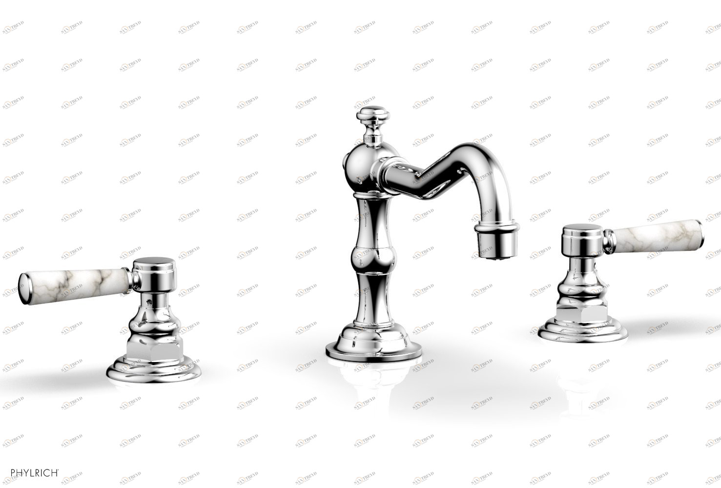 Комплект и ручки HENRI Phylrich  161-03-026X031 Хромированный 