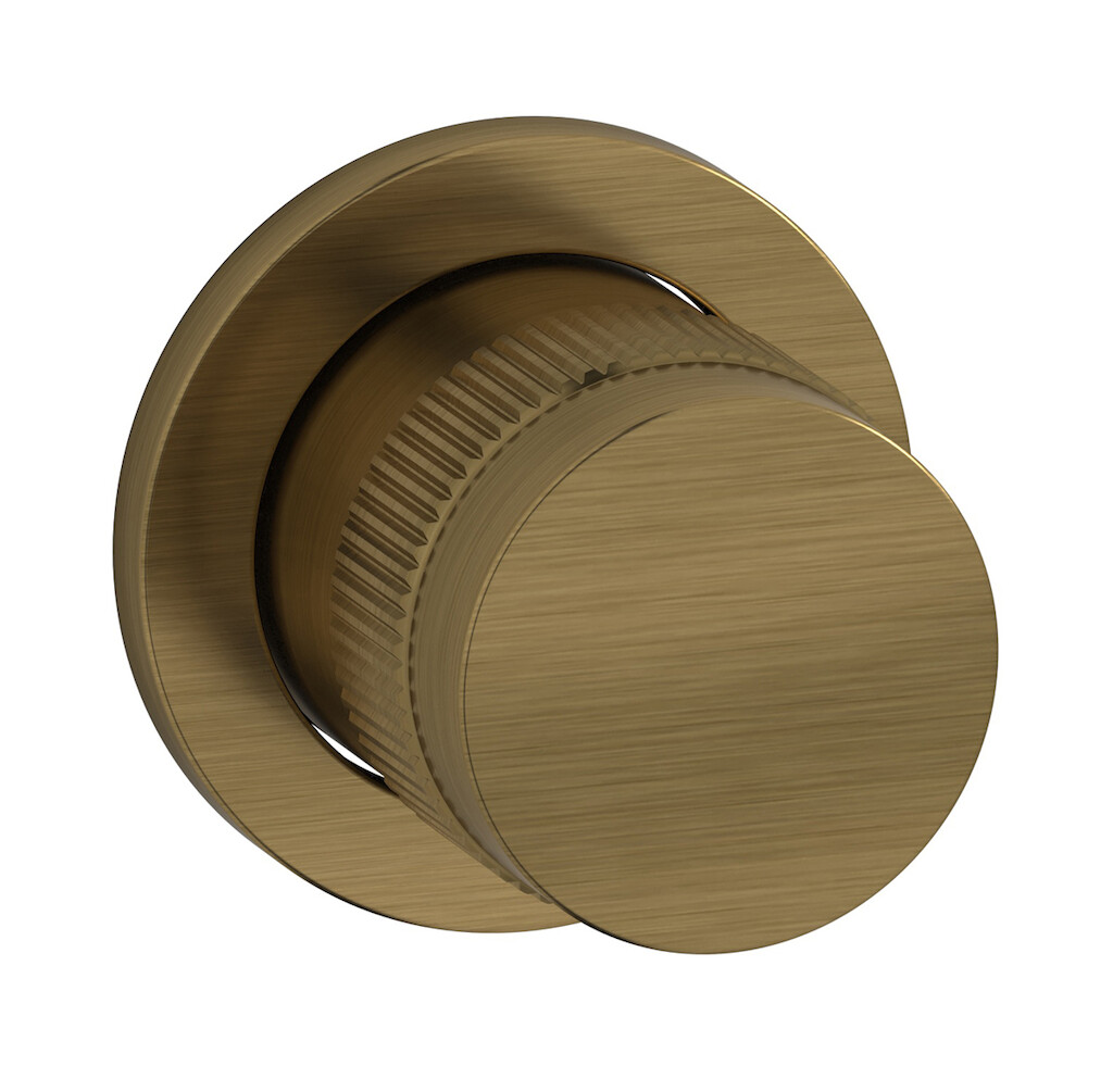 Комплект внешних частей настенного прогрессивного смесителя на 1 потребителя. WE ARE IB rx305mb Modern Bronze Reflex