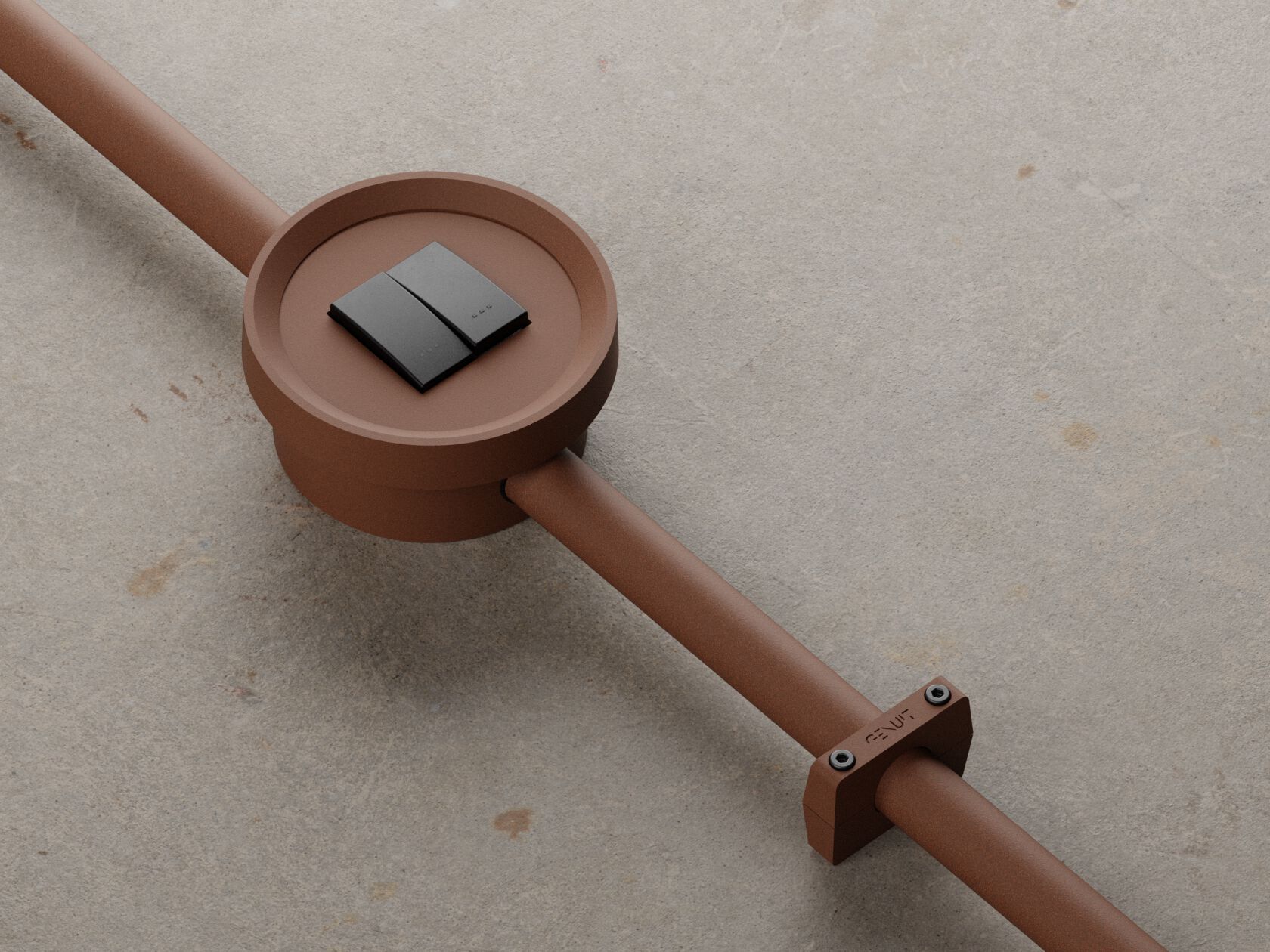 Окрашенная алюминиевая электрическая коробка Genuit Corten ARCH-00096863 - Вид №1