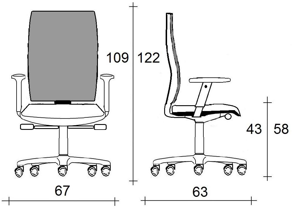 TALIN Сетчатое офисное кресло на 5 спиц с подлокотниками на колесиках sun-id-1407328 - Вид №4