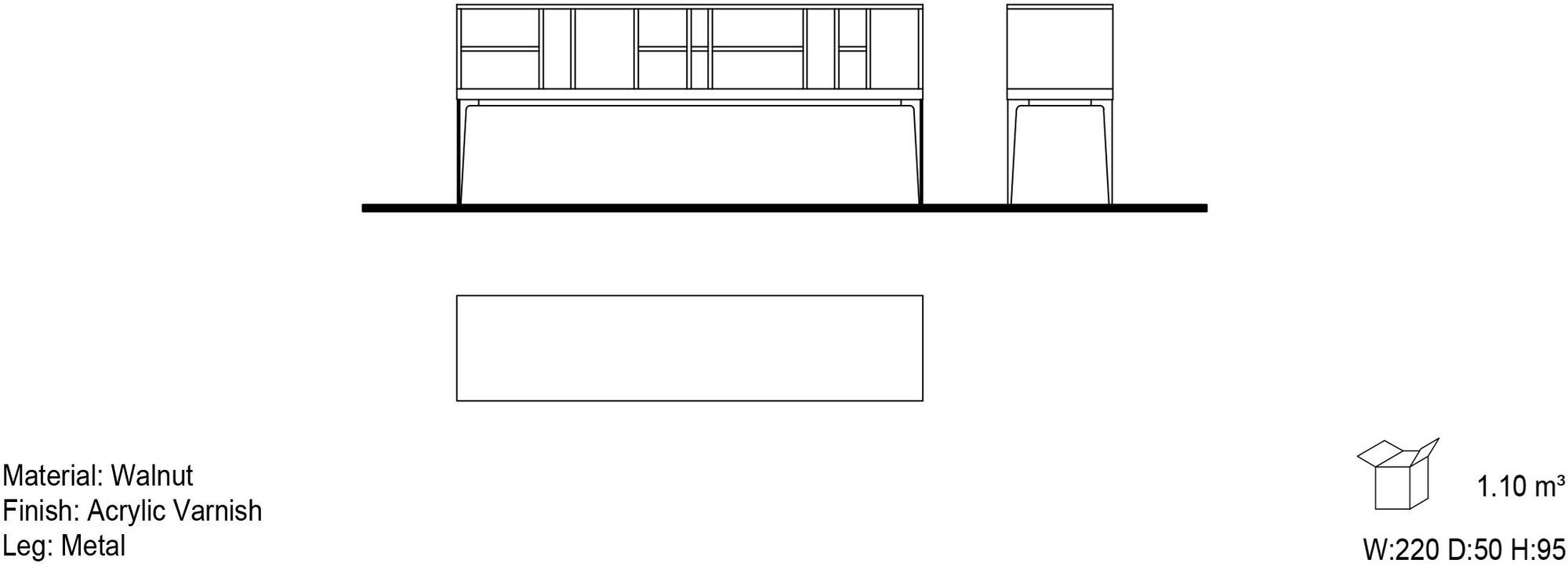 Mobi Буфет из дерева Charm sun-id-1367992 - Вид №2