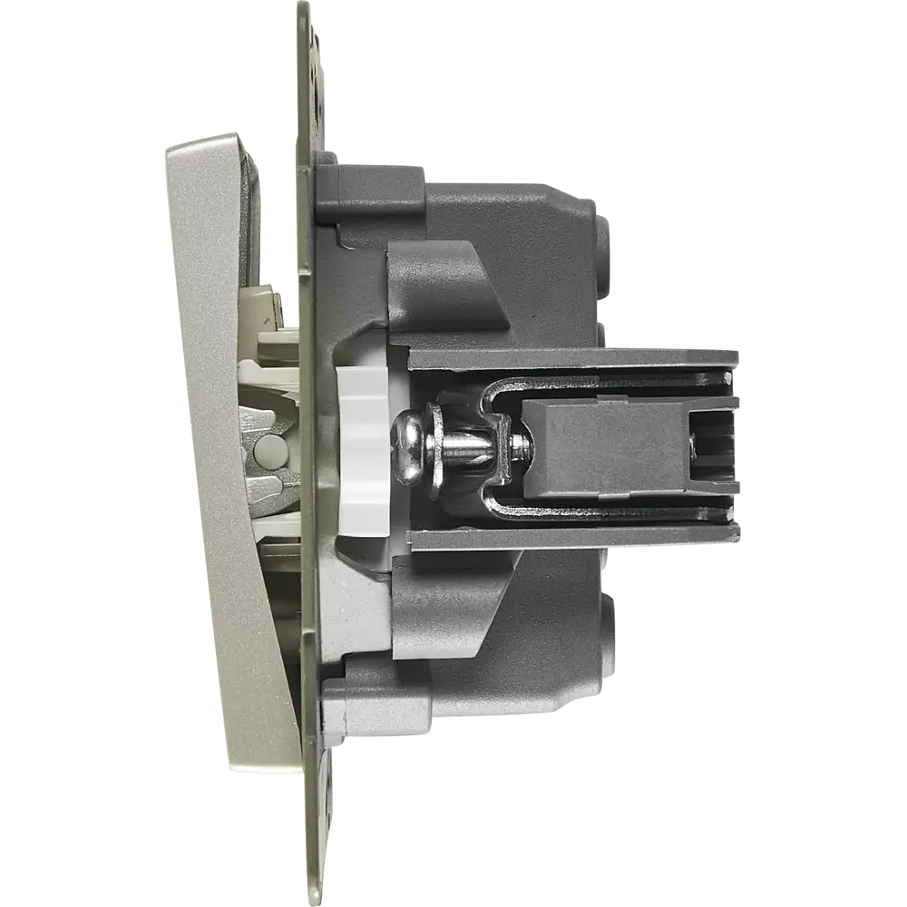 Проходной выключатель GUSI Electric Ugra 2-клавишный серебристый 87618446 STLM-1109923 - Вид №3