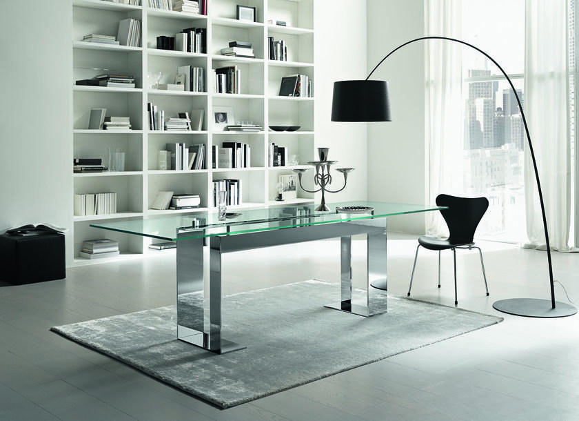 Tonelli Design Прямоугольный стеклянный стол Miles sun-id-1486624 - Вид №2