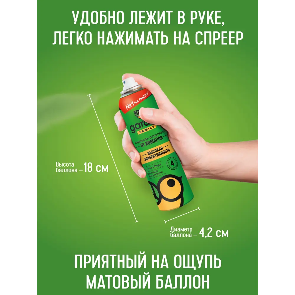 Santreyd Gardex Family - репеллент от комаров аэрозоль 150 мл 15169992 STLM-0005578 - Вид №6