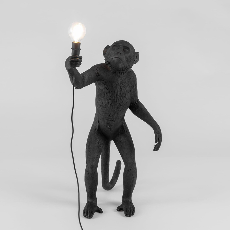 Светильник Monkey Lamp Standing, черный Seletti 14920 - Вид №4
