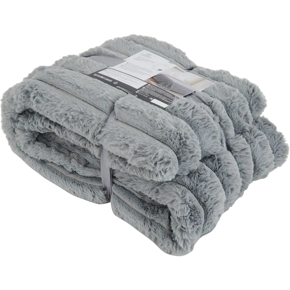 Santreyd Technominimal — уютный плед из искусственного меха 200x220 см 84720862 STLM-0053986 - Вид №2