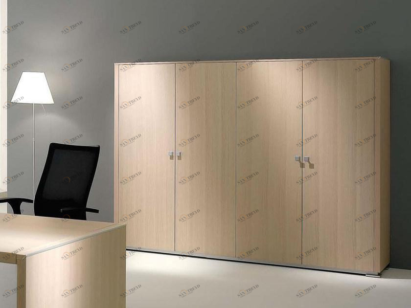 IFT Высокий офисный блок из фанерованной древесины с распашными дверями Electa sun-id-1468036