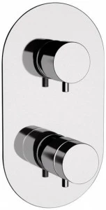 Remer Rubinetterie Смеситель для душа из хромированной латуни с переключателем Minimal thermo Nt 92