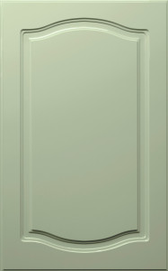 Фасады для кухни Классика Фрезеровка «Классика двойная» Фисташковый глянец ПЭТ №233