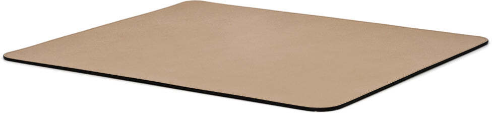 Прямоугольная подставка для столовых приборов с закругленными углами - 50x40 см / зернистая кожа_крем