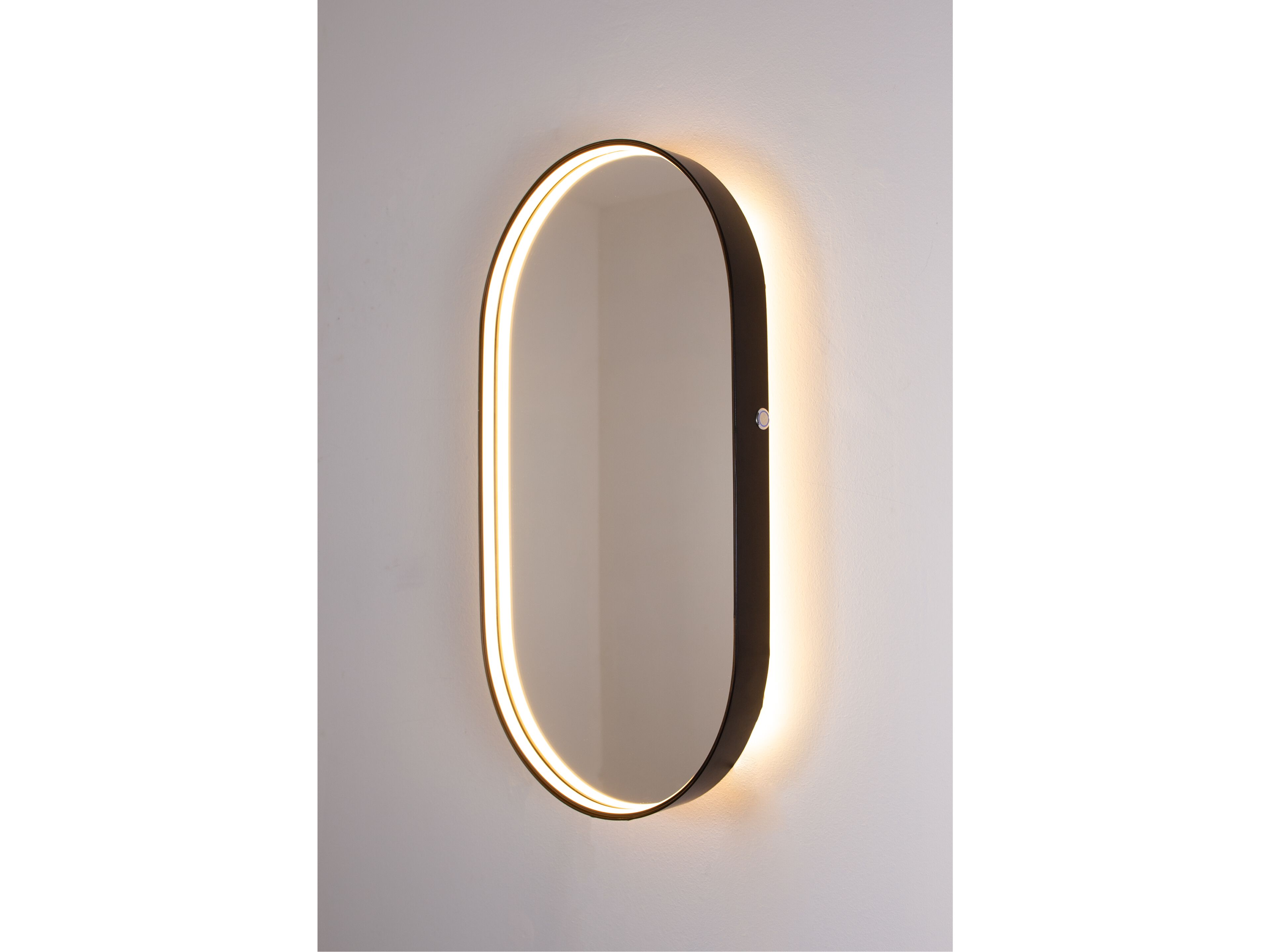 Овальное зеркало со встроенным настенным освещением BRG ILLUMINAZIONE SATURNO ARCH-00044779 - Вид №1