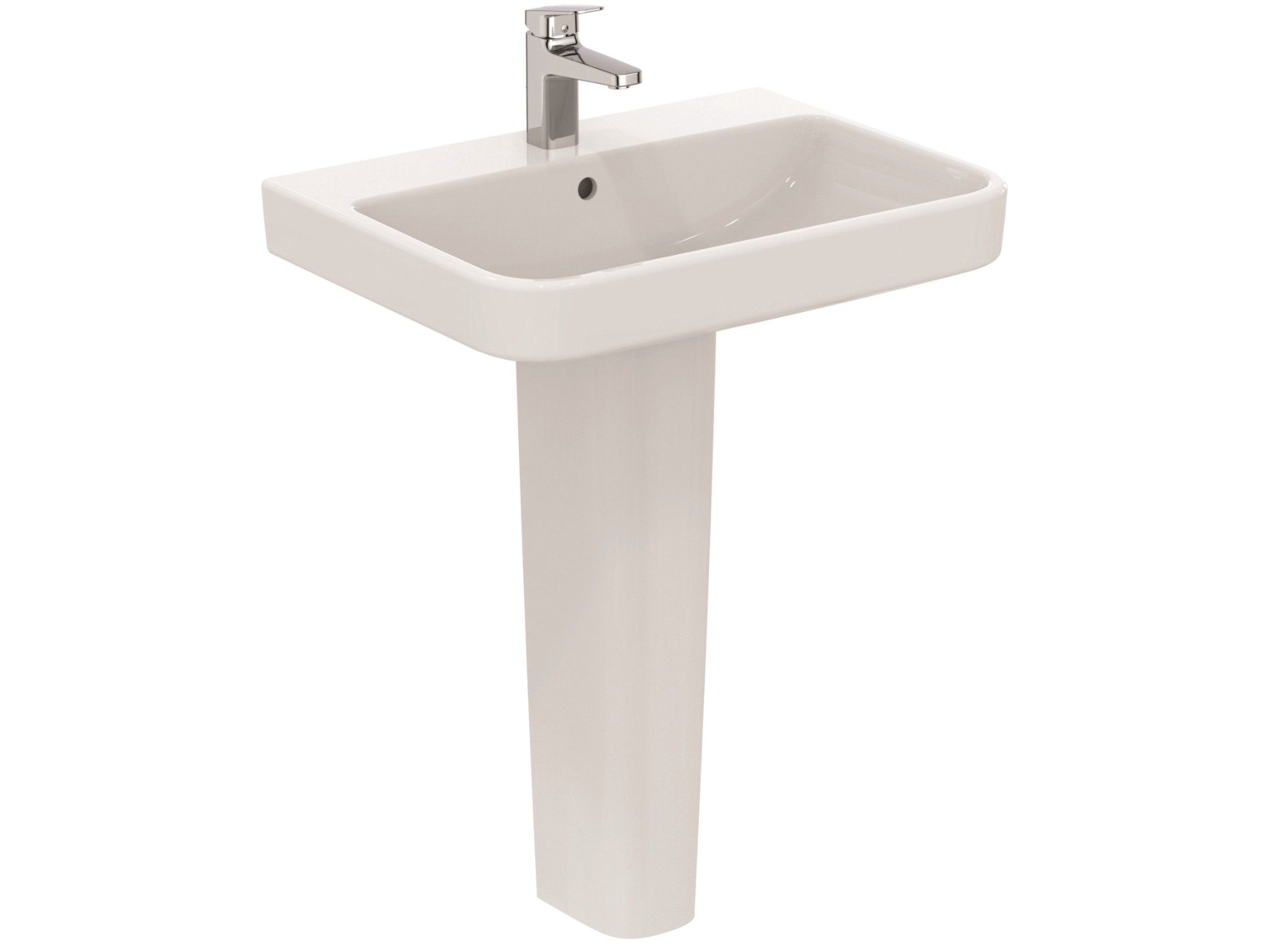 Прямоугольная раковина на колонне с переливом Ideal Standard i. life B ARCH-00078385 - Вид №2