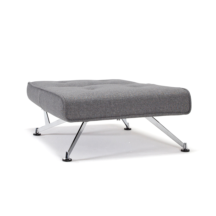 Кресло Clubber с хромированными ножками, серо-черное Innovation Living CLUBBERCH1 - Вид №3