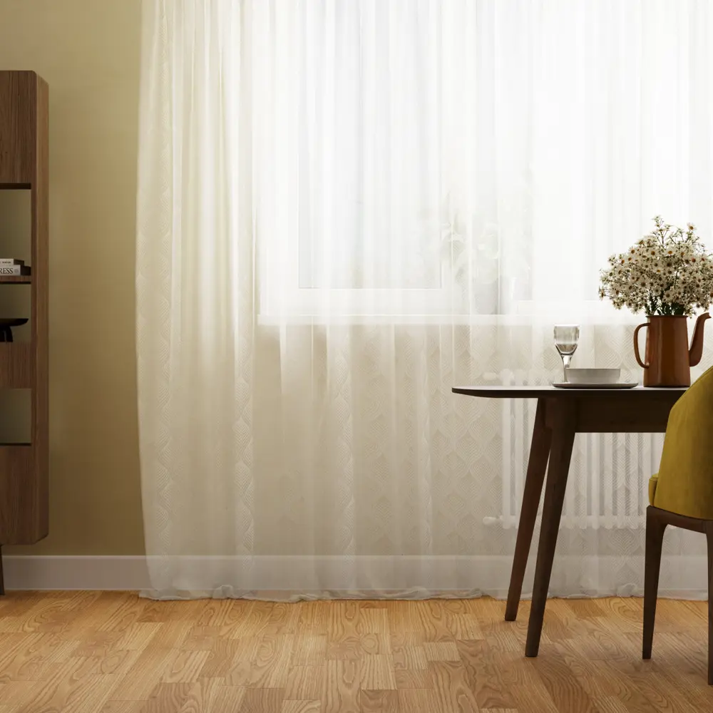 Тюль на ленте Inspire Martino 250x280 см цвет белый 86255260 STLM-2090796 
