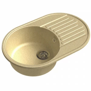 RQ55 бежевый Мойка кухонная прямоугольная Raiber