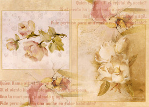 00801 Декупажная карта 21 x 29.7 см СК "Цветы для королевы" Чип-Арт