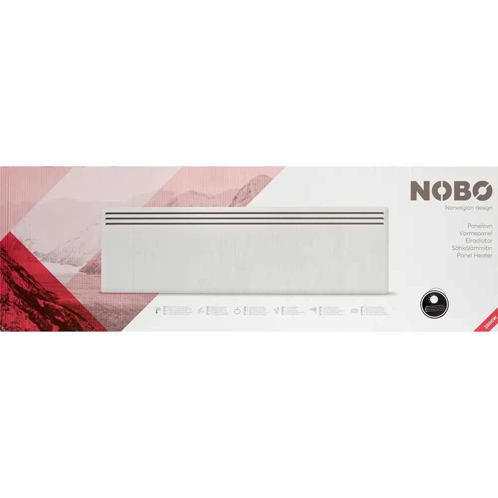 Конвектор электрический Nobo Nordic NFK 4W с электронным термостатом 2000 Вт 82242738 STLM-2017210  - Вид №5
