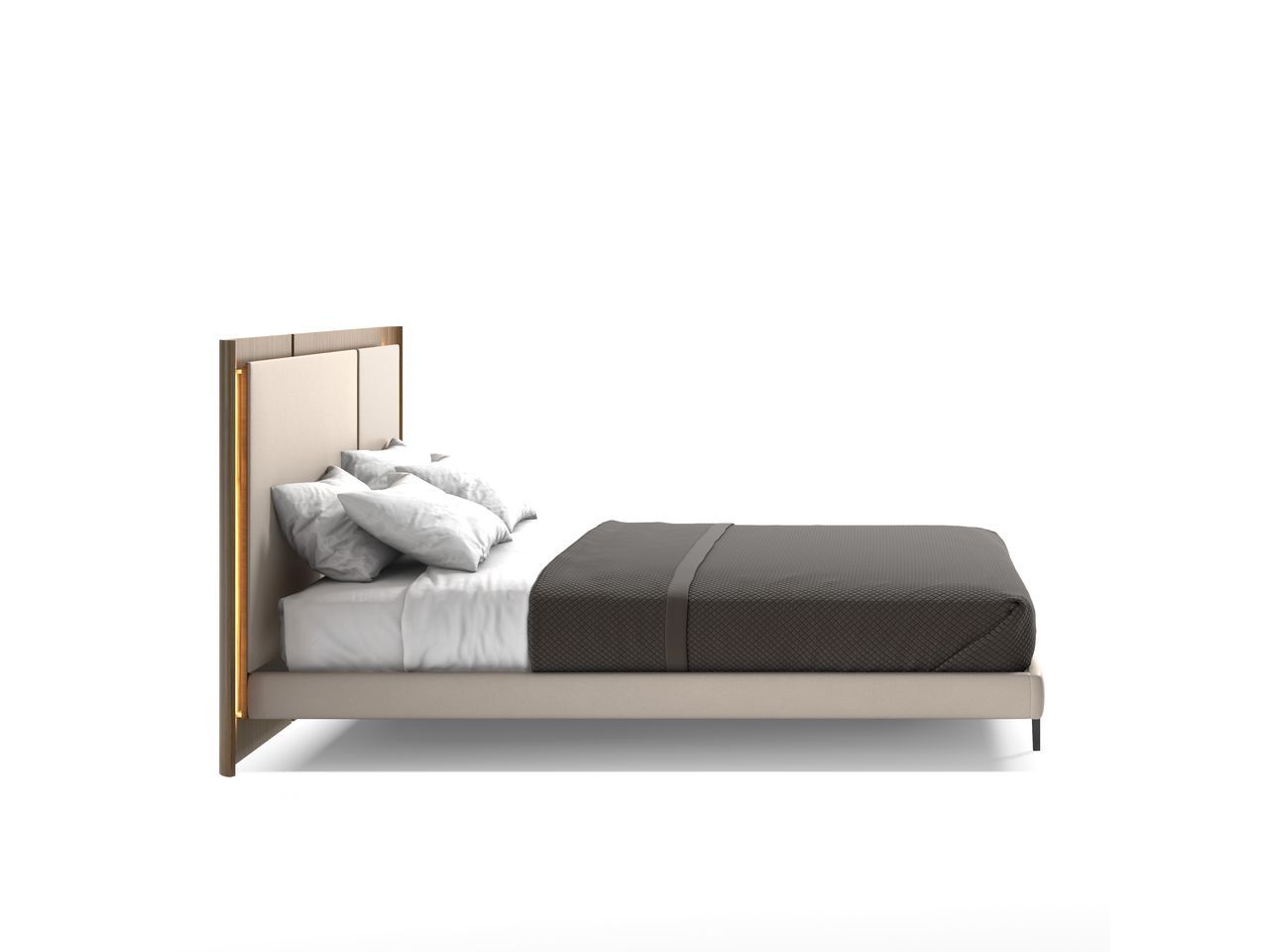 Деревянная двуспальная кровать со встроенным освещением Hurtado Evolution ARCH-00075283 - Вид №1