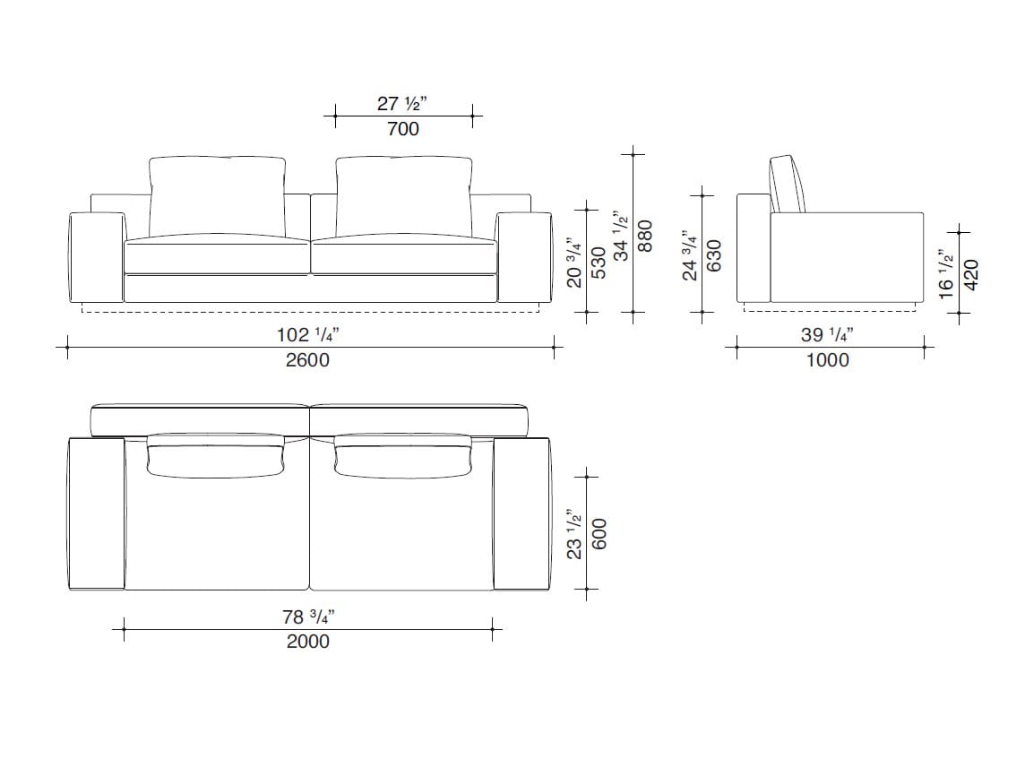 Угловой диван из ткани с полуостровом Lema Venise ARCH-00125173 - Вид №21