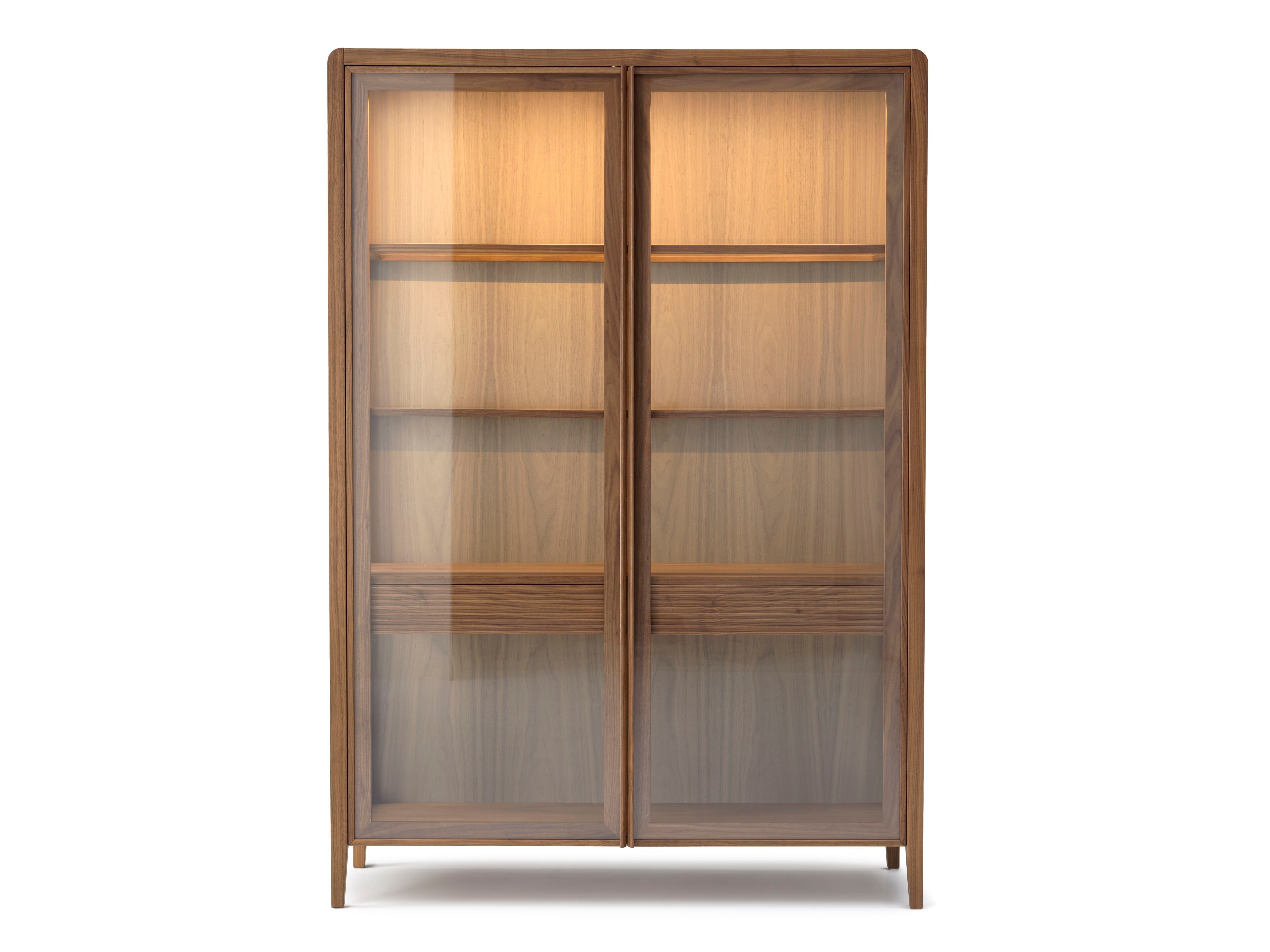 Витрина с 2 дверцами и внутренними стеклянными полками Arte Brotto Leonardo ARCH-00138017