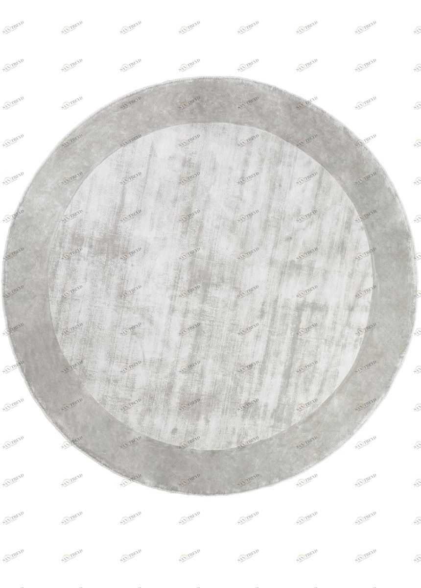 Ковер круглый светло-серый 250 см Tere Light Gray CARPETDECOR ДИЗАЙНЕРСКИЕ, HANDMADE, ДЕТСКИЕ 00-3893105 Серый 