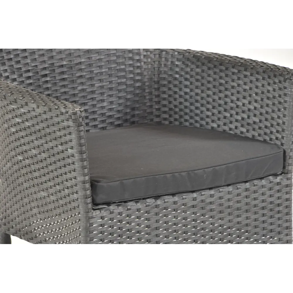 Садовое кресло с подушкой Аскер GS015 61x56x87 см черный Santreyd STLM-2163690 - Вид №3