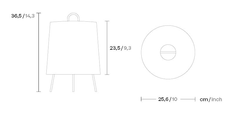 Полипропиленовая светодиодная наружная настольная лампа Kettal MIA ARCH-00059792 - Вид №6