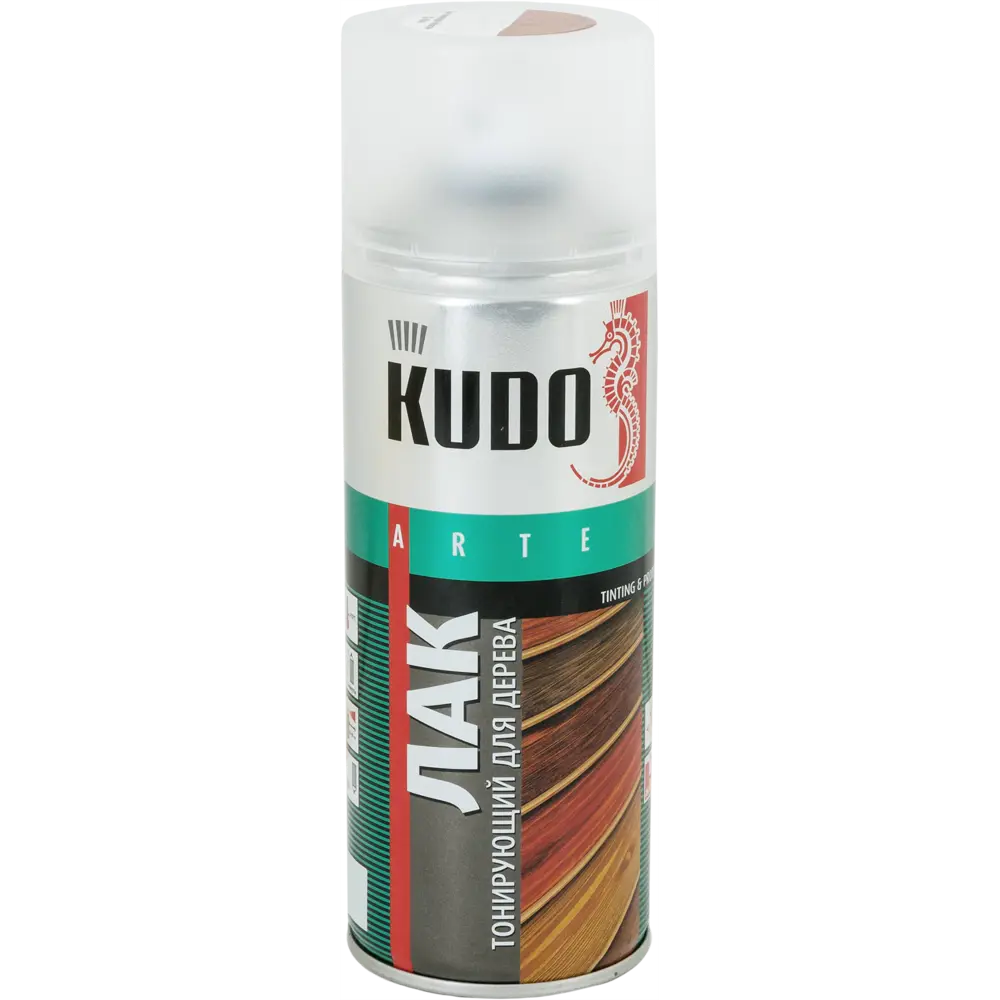 Лак тонирующий для дерева Kudo акриловый цвет махагон 520 мл STLM-2168371