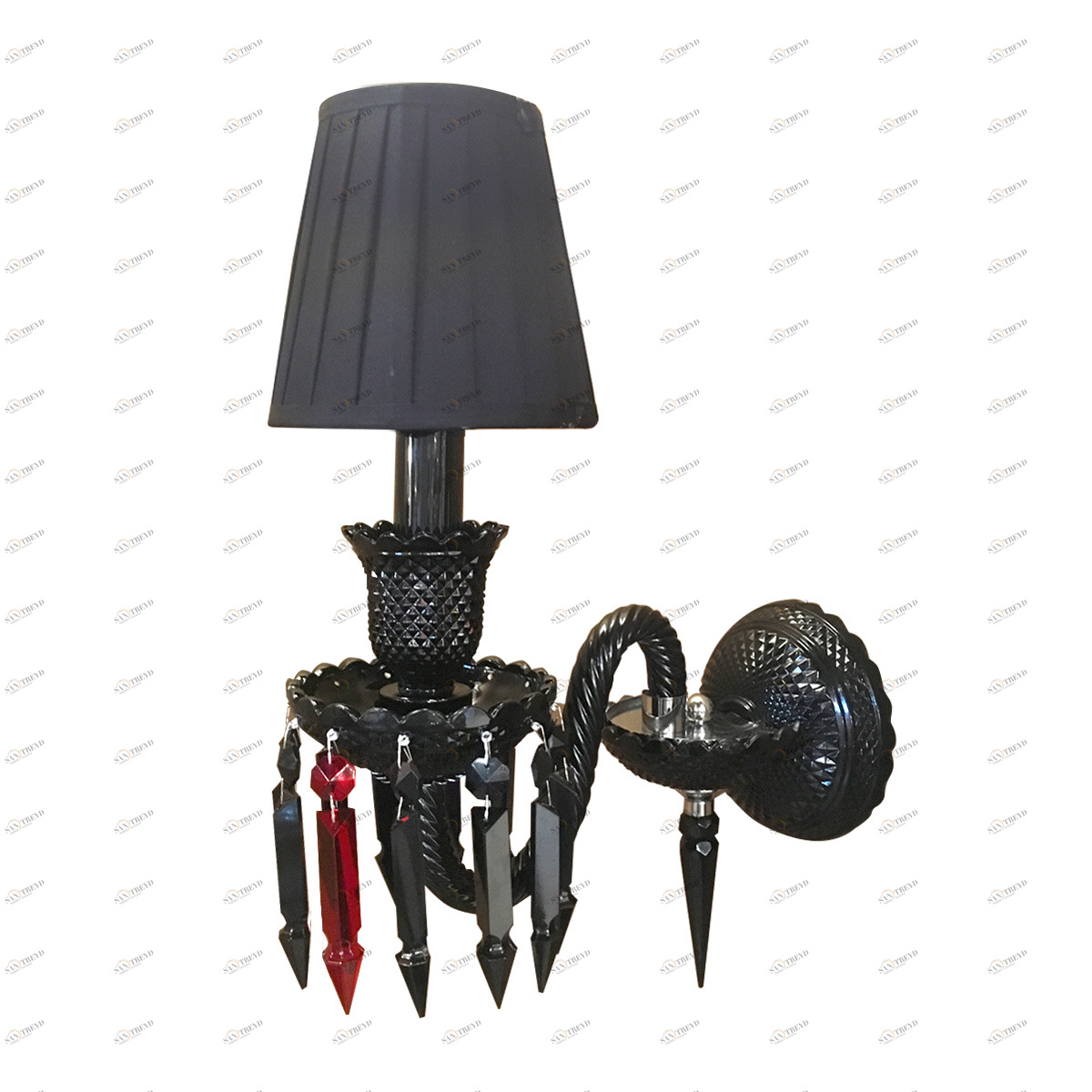 Бра Baccarat 1 black от Delight Collection DELIGHT COLLECTION  245981 Прозрачный;черный 