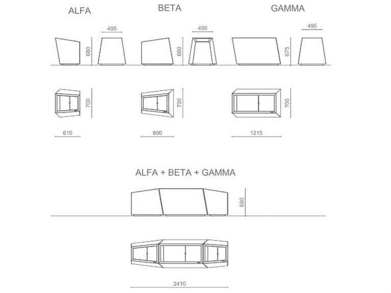 Стальная плантатор Corten™ Metalco ALFA BETA GAMMA ARCH-00105053 - Вид №6