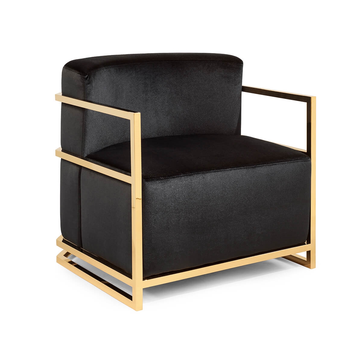 700371-GG ABHIKA КРЕСЛО JUDE GREY/GOLD  - Вид №3