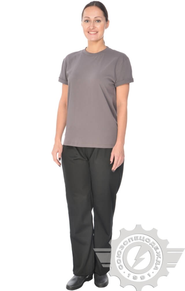 4958095 Футболка темно-серая  Одежда для официантов  размер XL (50-52) Спецодежда  - Вид №10