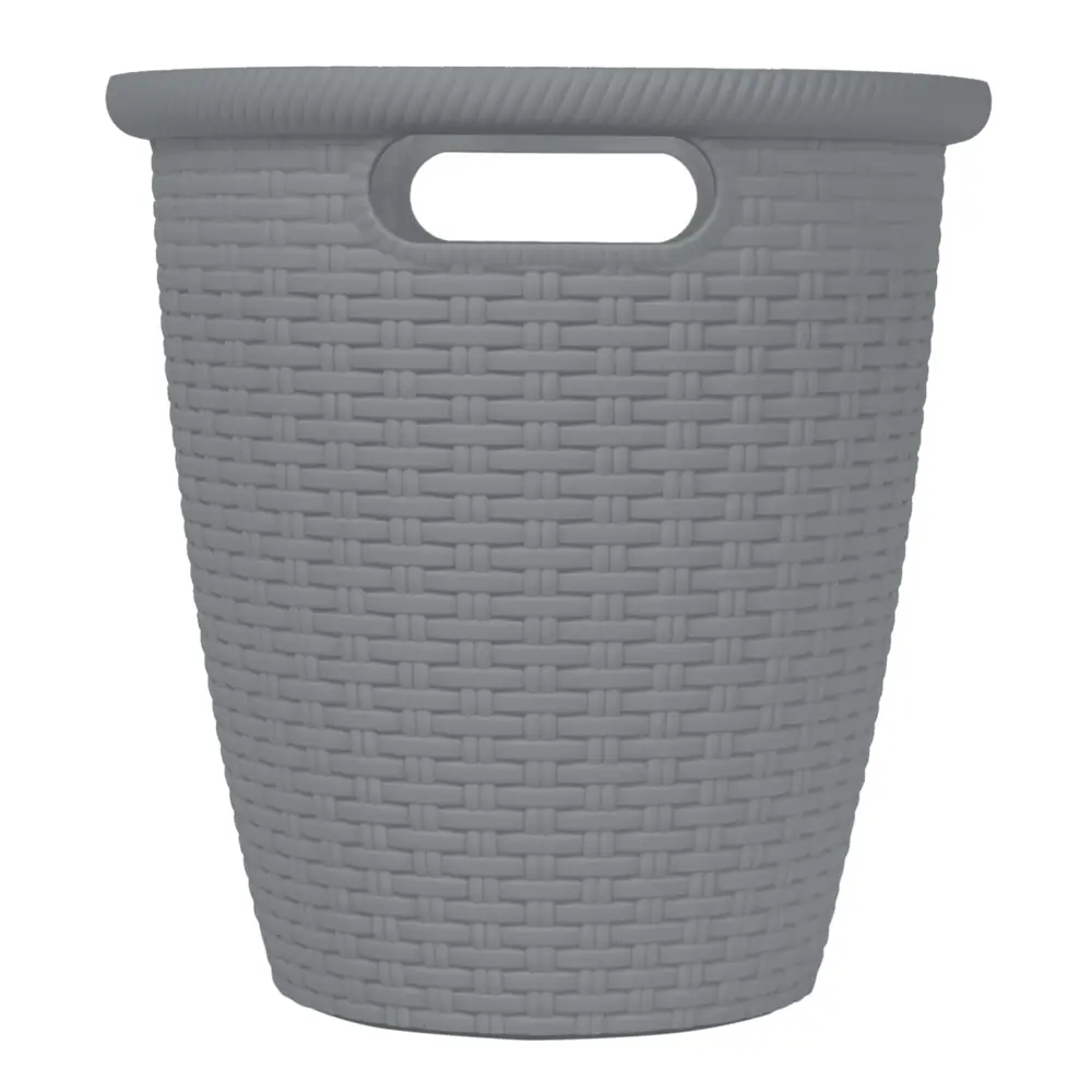 Кашпо для цветов Ingreen Rattan Ø10 6 л вулканический серый STLM-2163323 - Вид №1