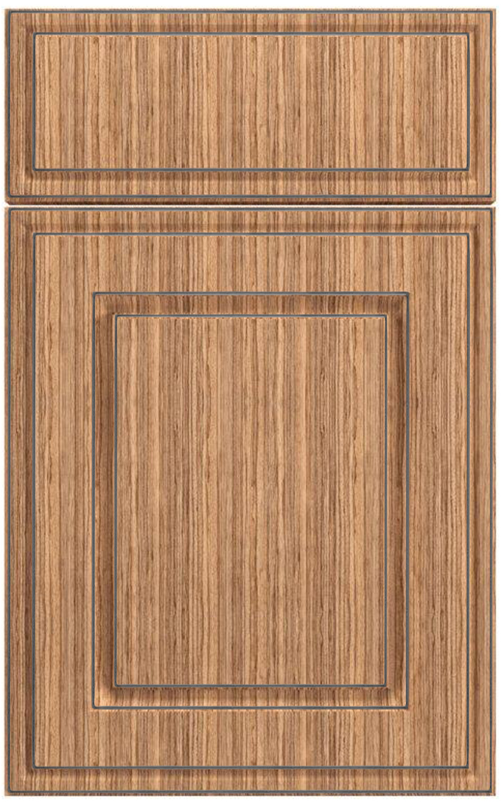 Фасады для кухни Патина Фрезеровка «Бостон» Зебрано светлое №125 SIST2221-41 SIDAK