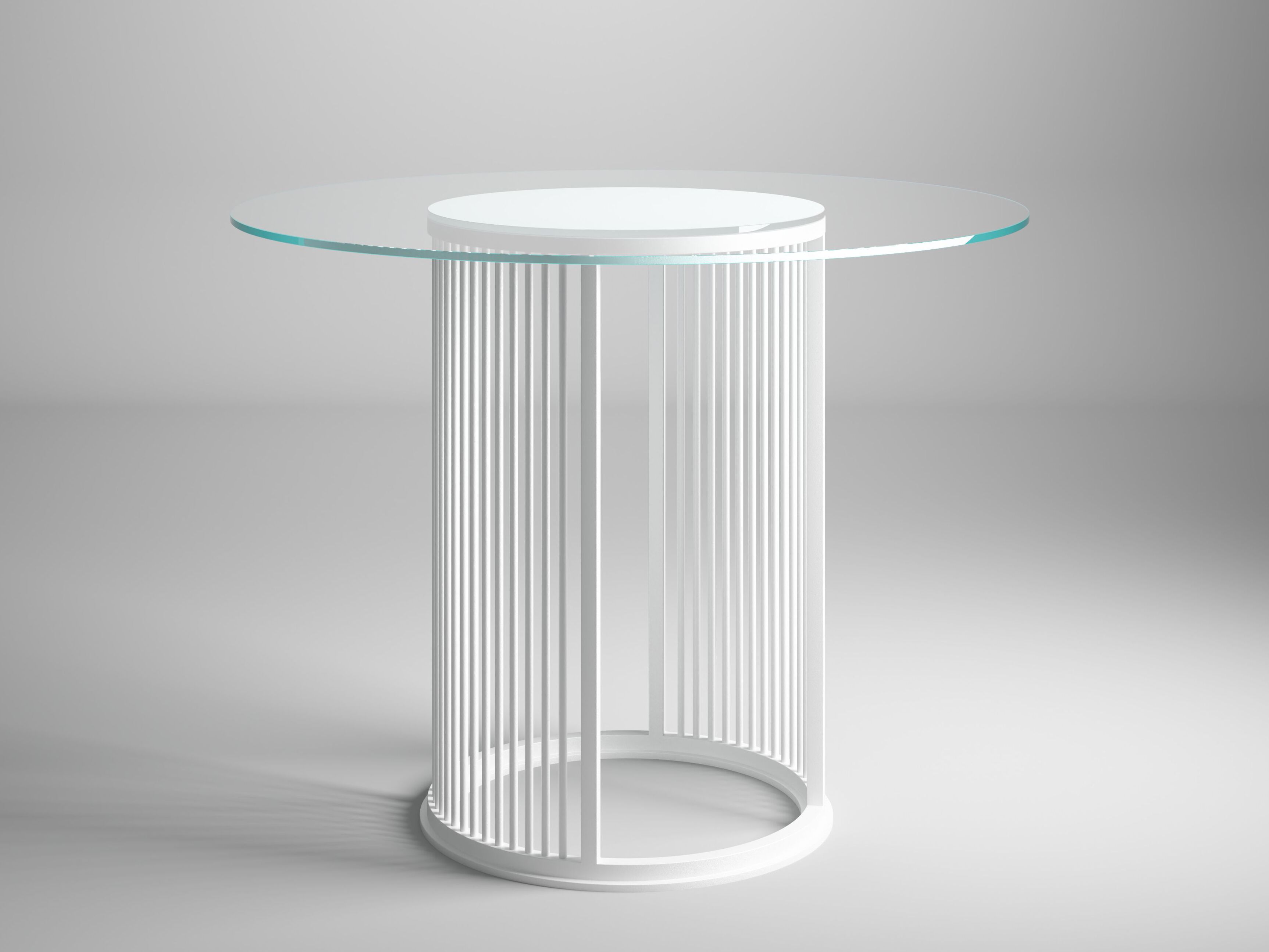 Стальной и стеклянный садовый стол Galbiati Outdoor Alpemare Collection ARCH-00083903